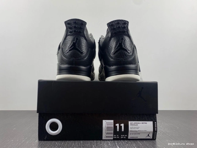 4 Retro Jordan 819139-010 Pony Hair Black 0807